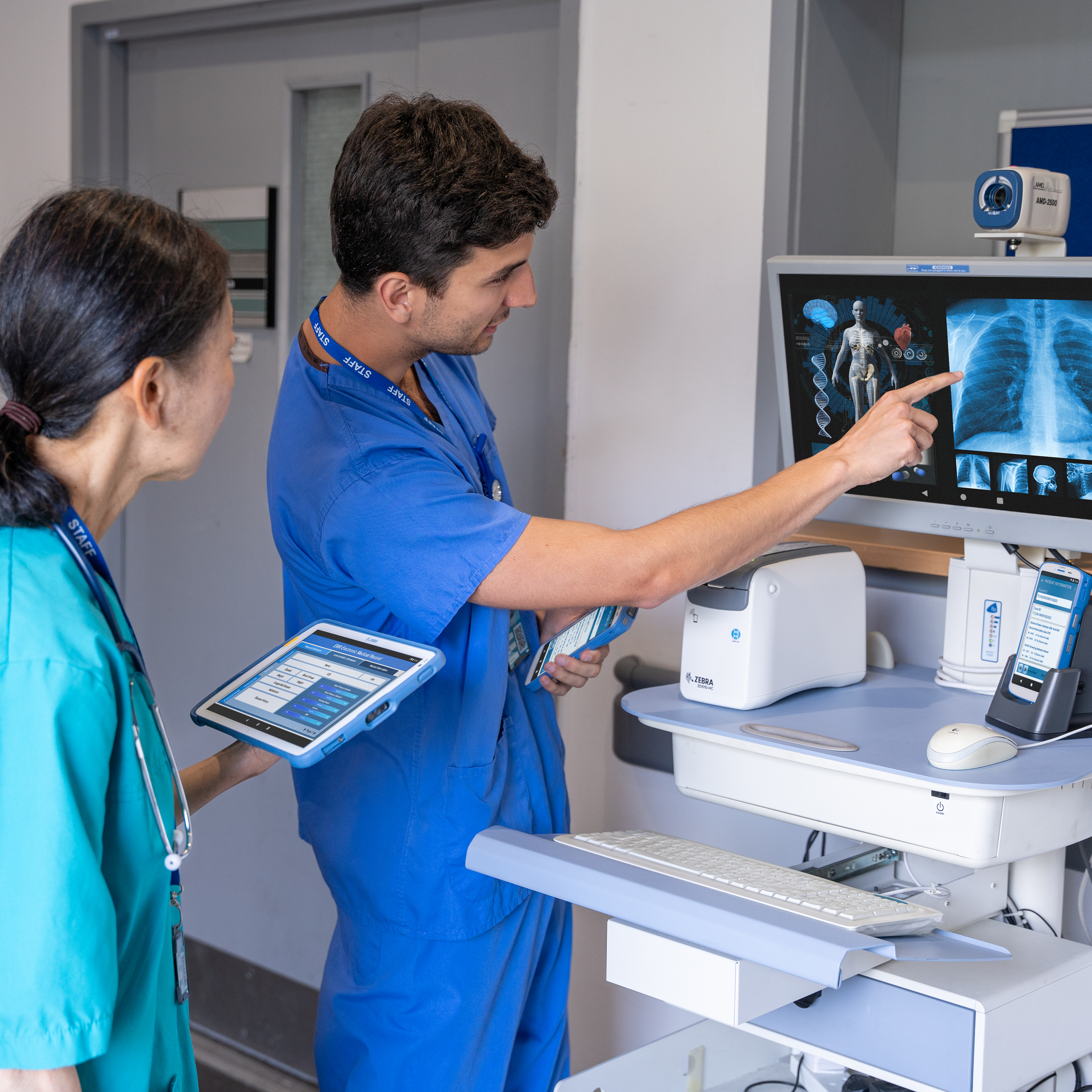 Doctors collaborating